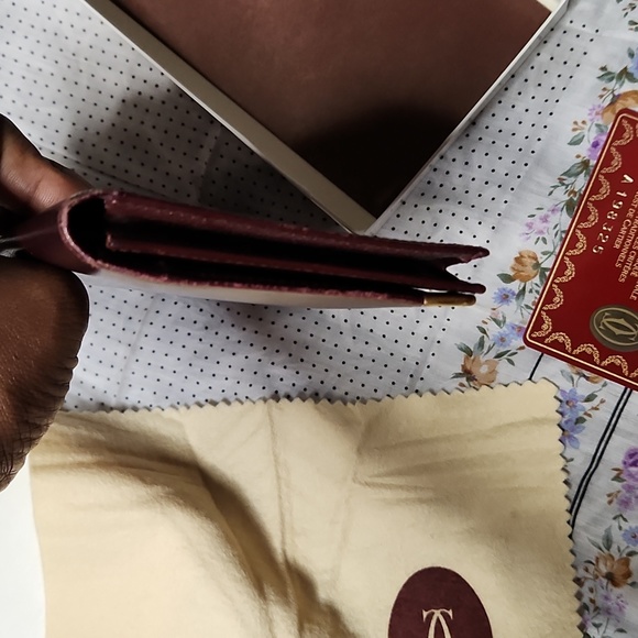 Cartier Bifold Mahogany Brown Wallet Authentic (full inclusion) - Picture 13 of 16